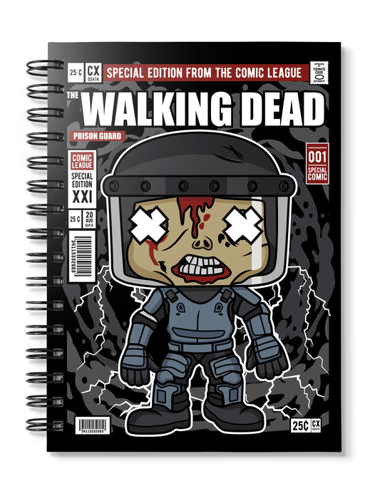 Walking Dead Prison Guard pop Art Notebook