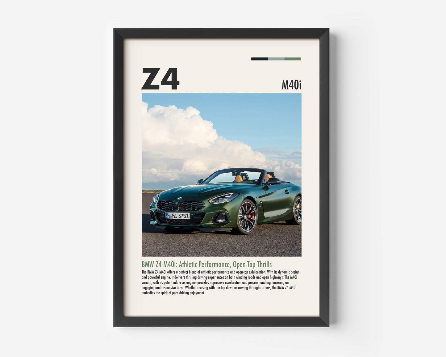 BMW Z4 M40i Poster