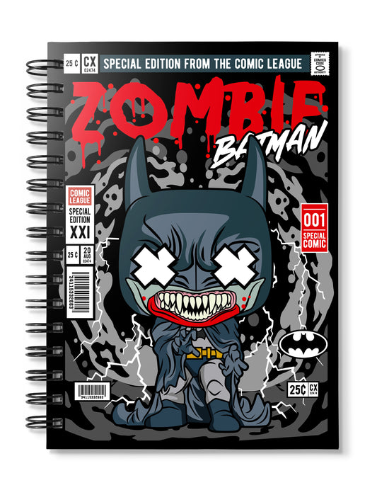 Zombie Batman pop Art Notebook