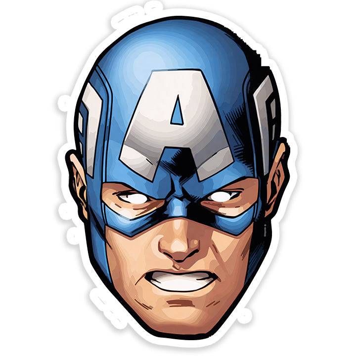 Captain America face Sticker