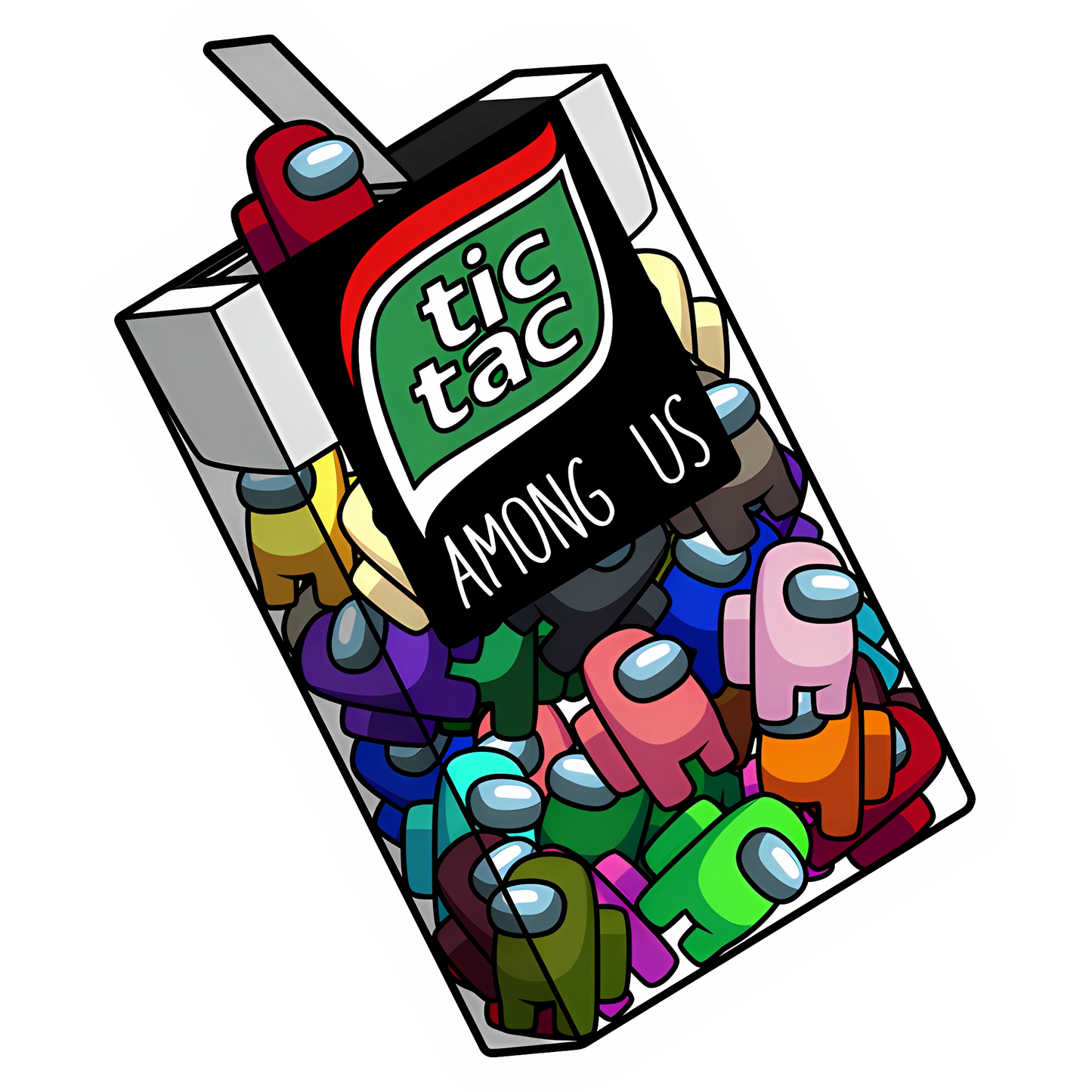 Among us Tic Tac Sticker