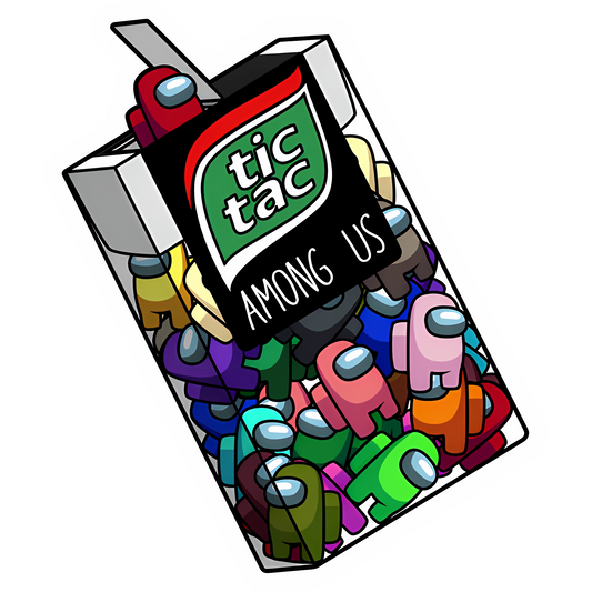 Among us Tic Tac Sticker