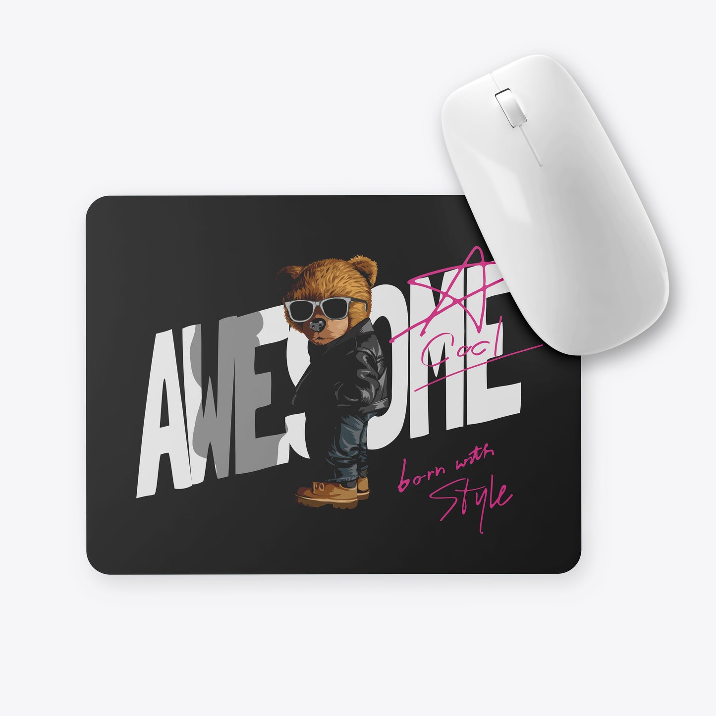 Awesome Bear Mouse Pad