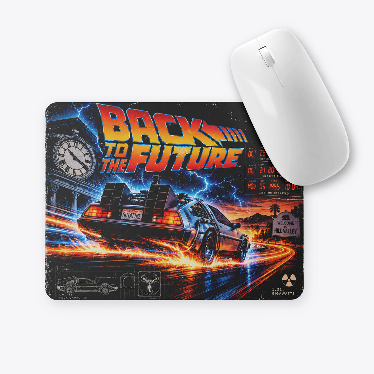 Back to the Future Mouse Pad