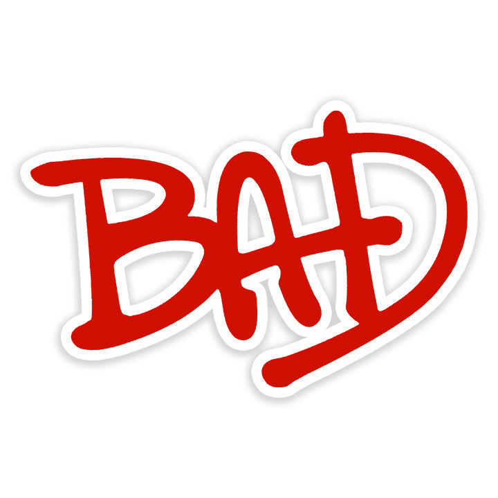Michael Jackson BAD Logo sticker