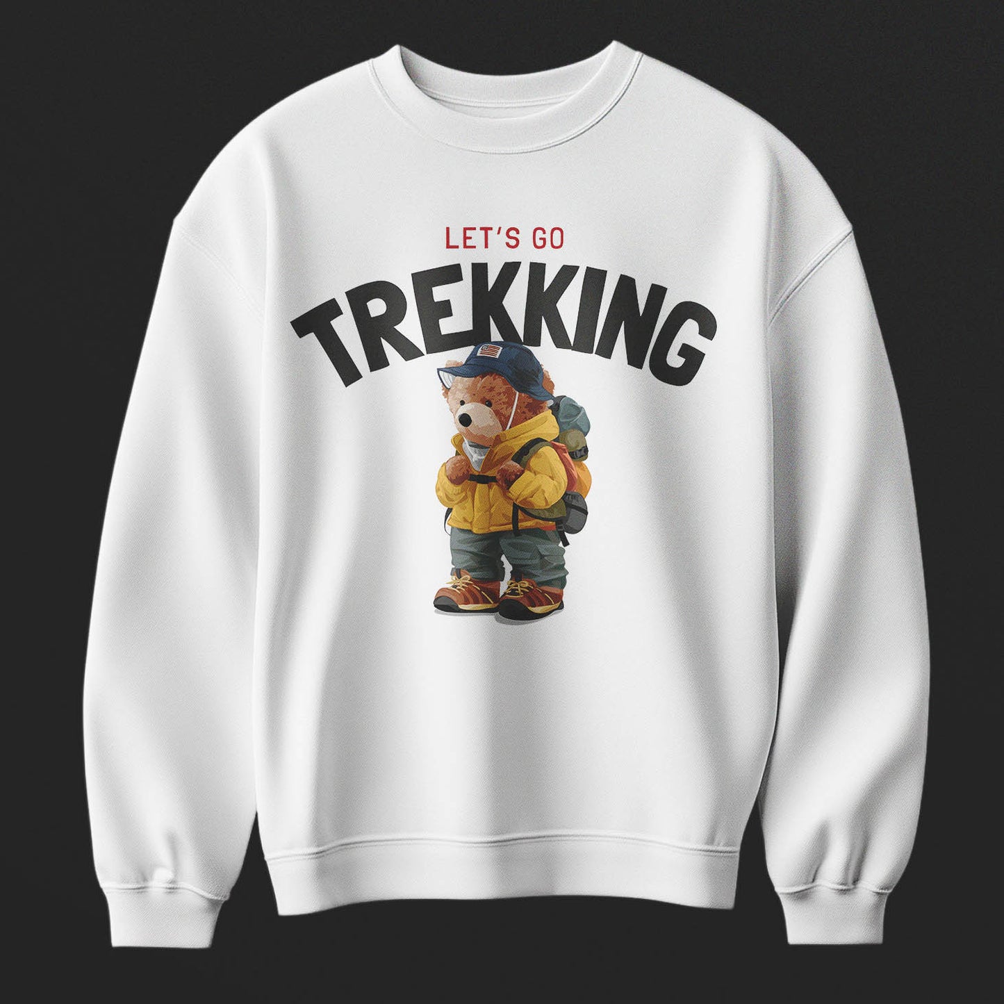 Trekking Bear Oversized Sweatshirt