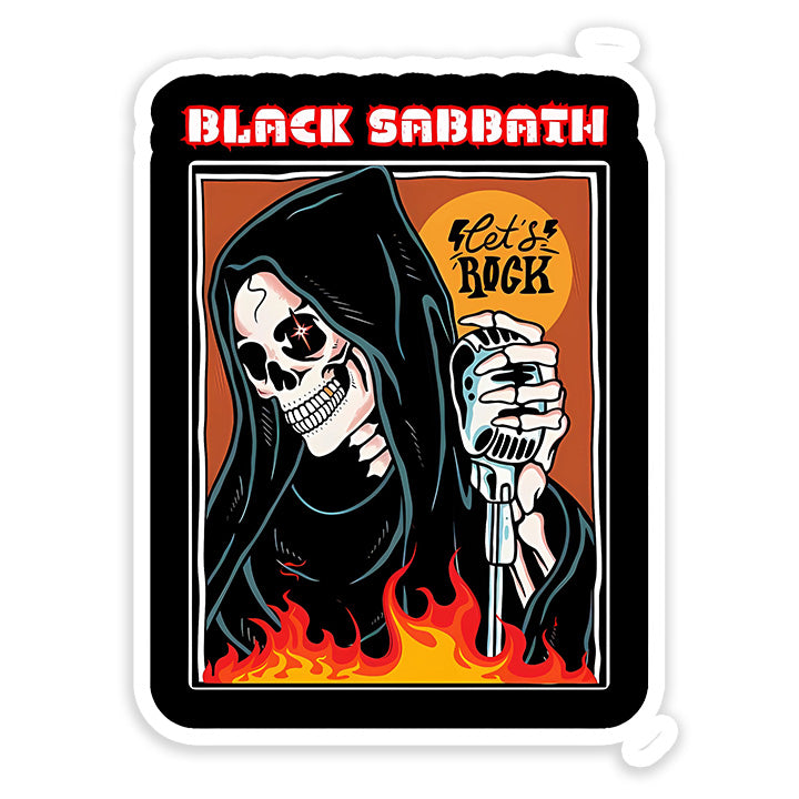 Black Sabbath Lets Rock Sticker