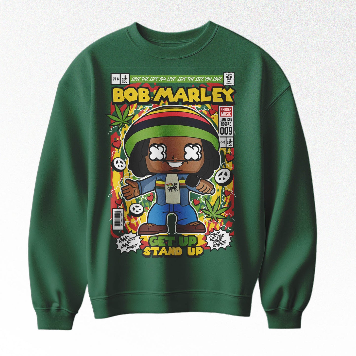 Bob Marley POP Oversized Crewneck