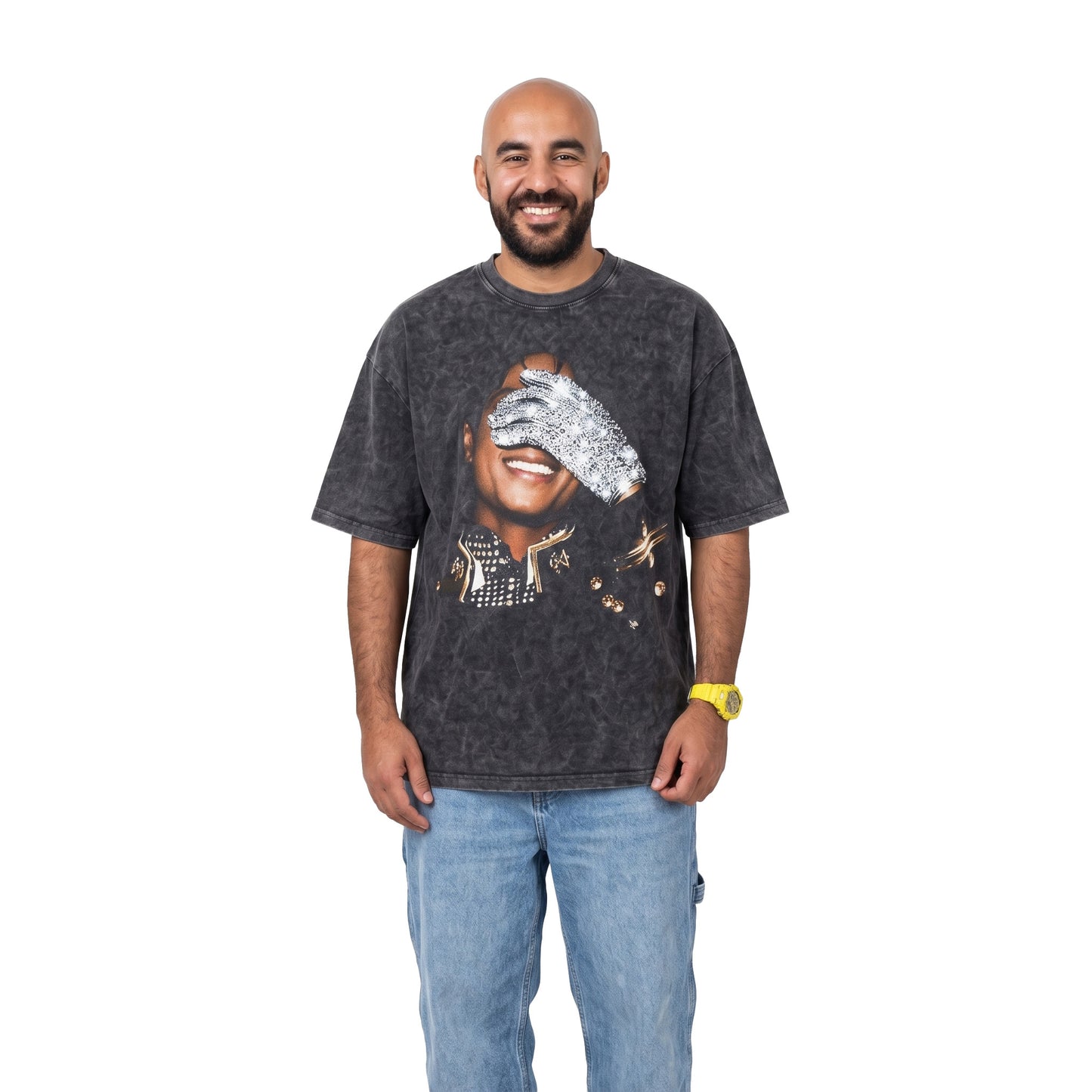 Michael Jackson Washed Oversized Tee's