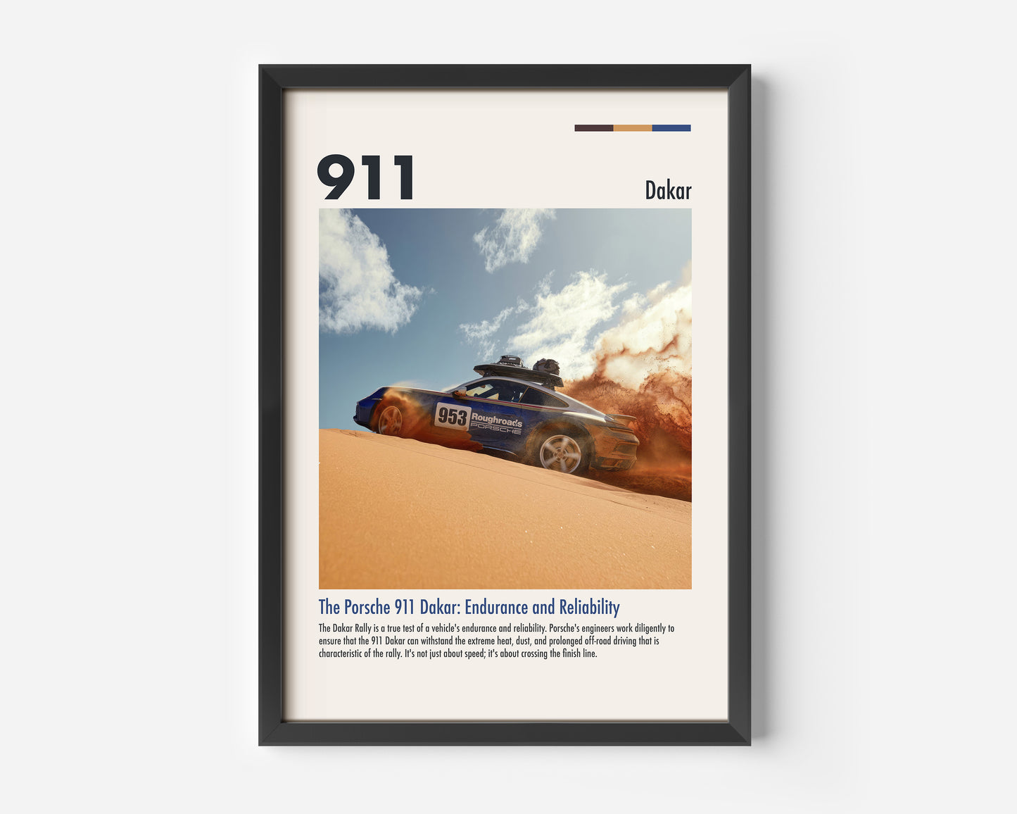 Porsche 911 Dakar Poster