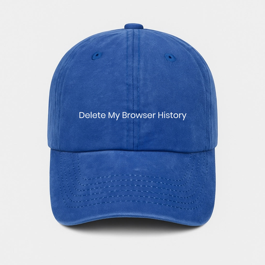 Delete My Browser History Washed Cap