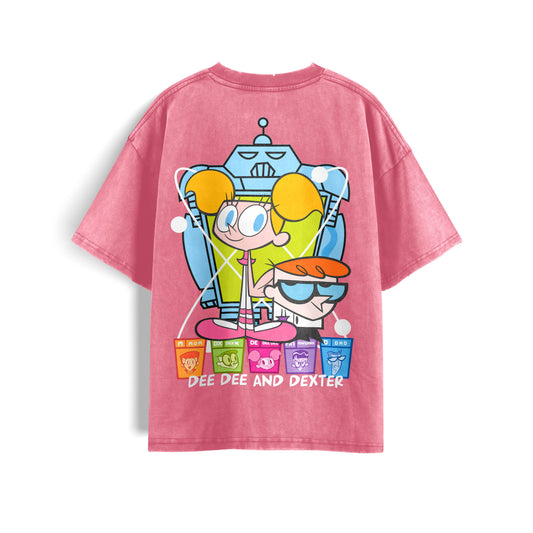 Dee Dee & Dexter Oversized Tee's Pale Pink