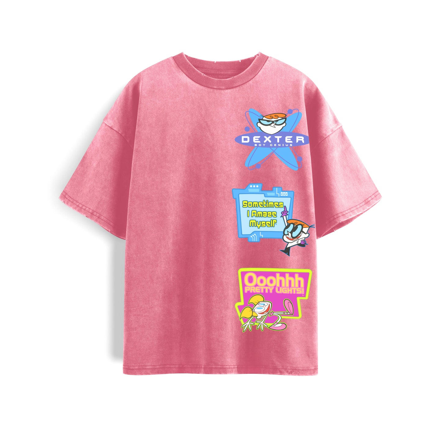 Dee Dee & Dexter Oversized Tee's Pale Pink