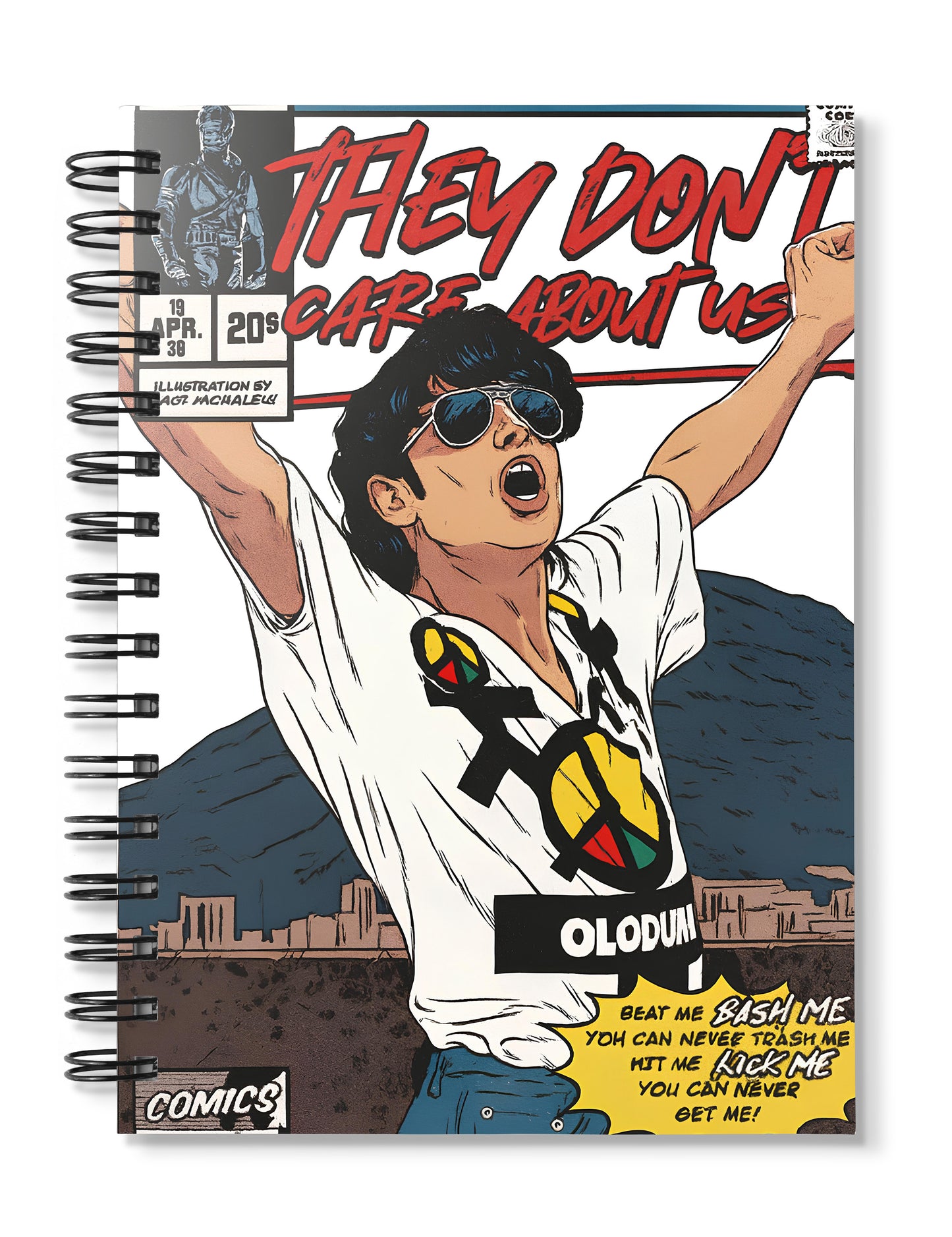 Michael Jackson Don't Care About Us comic Notebook