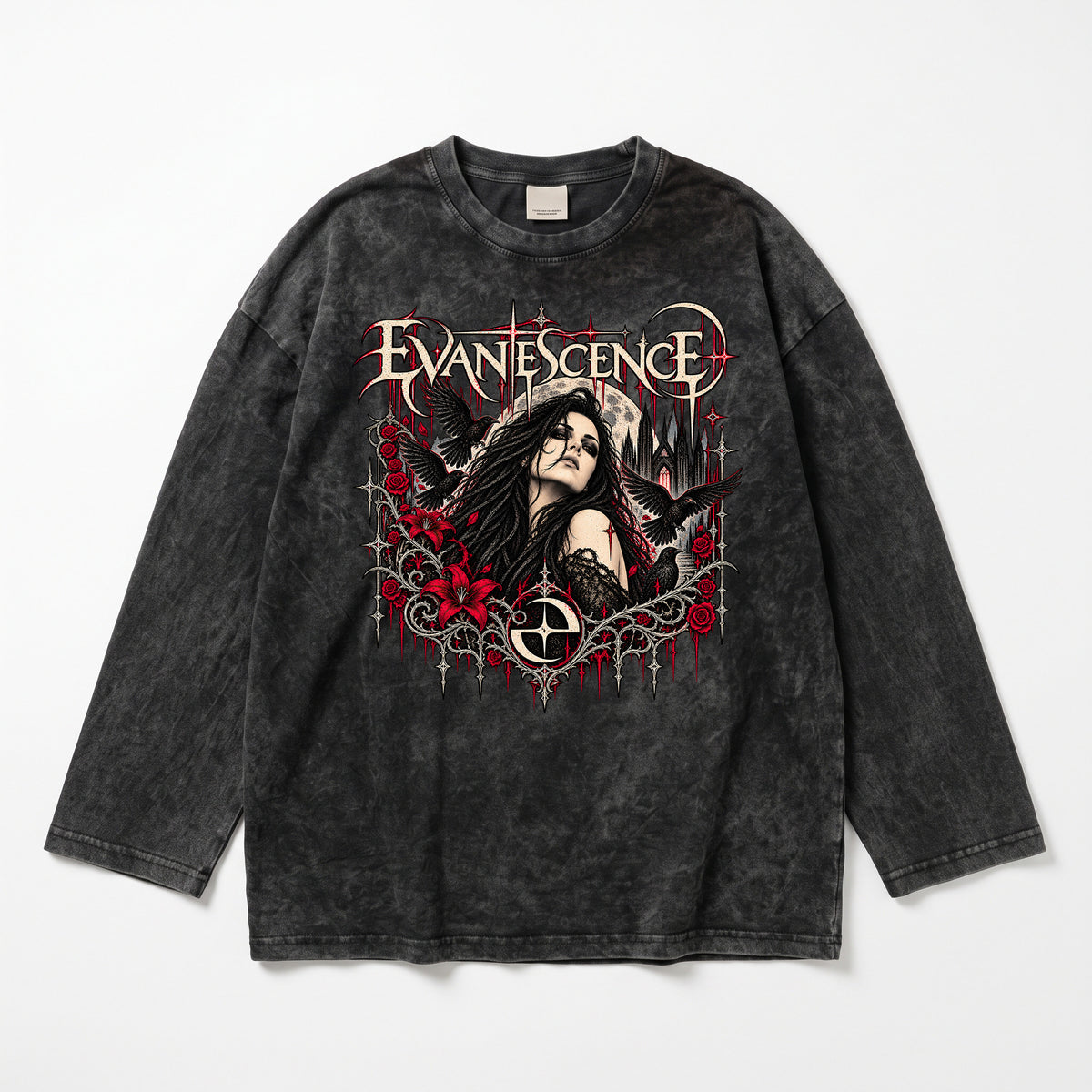 Evanescence Washed Oversized Long Sleeves