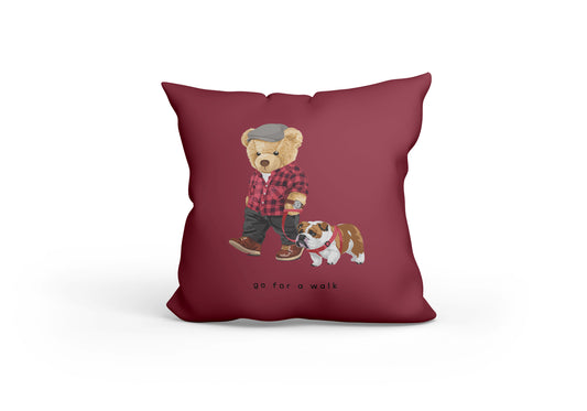 Go For Walk Bear Cushion
