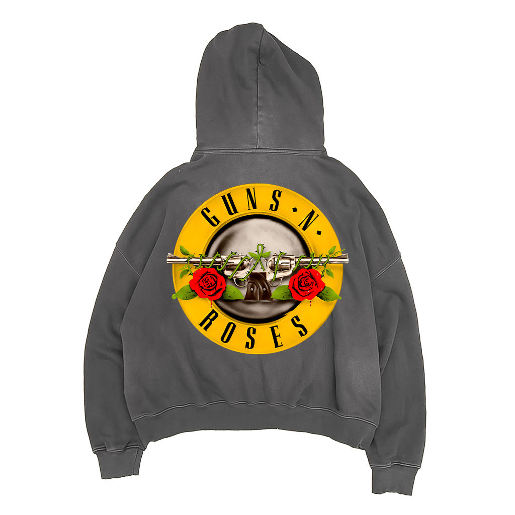 Guns n Roses washed Oversized Hoodie