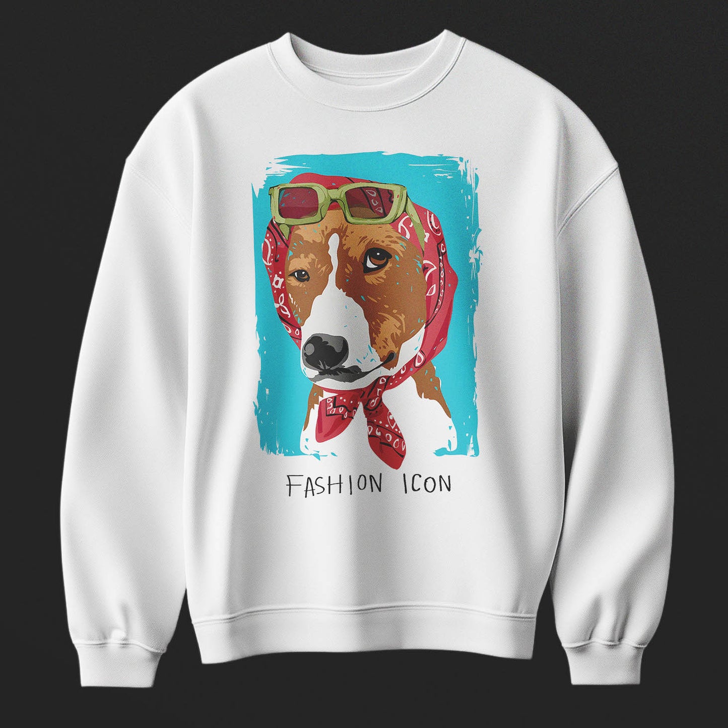 Fashion Icon dog Oversized Sweatshirt