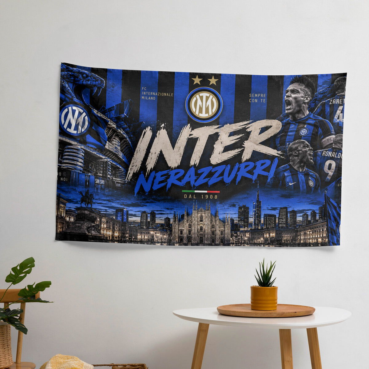 Inter Milan Velvet Tapestry