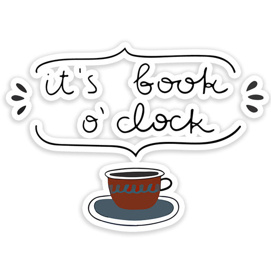 Its Book O' Clock Sticker