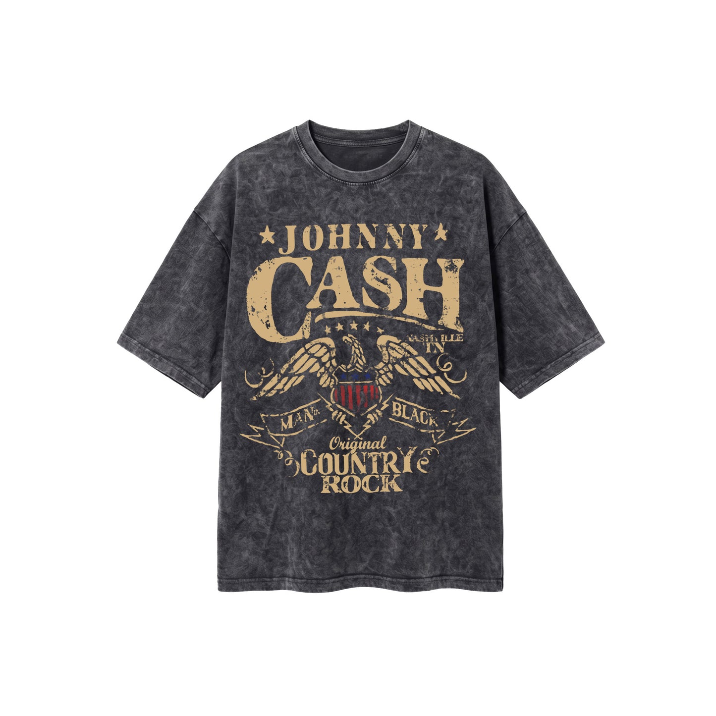 Johnny Cash Washed Oversized Tee's