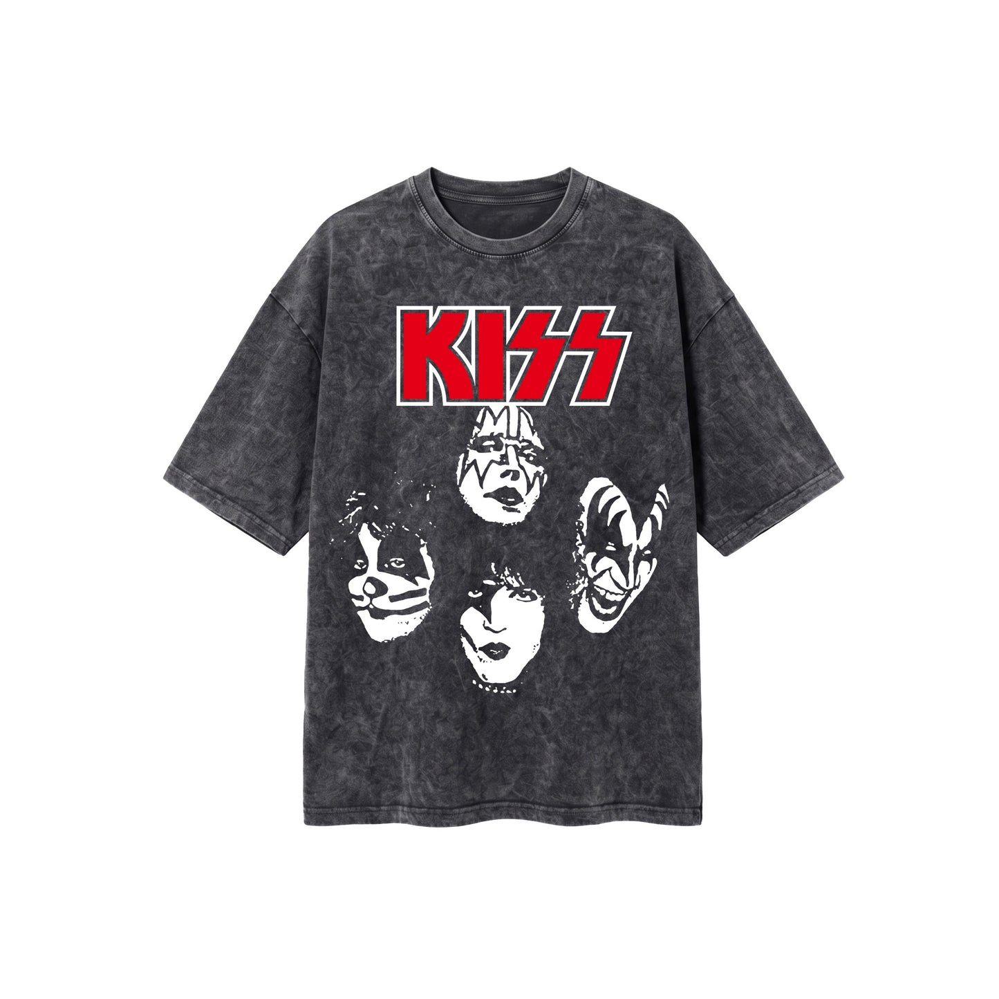 KISS Front Washed Oversized Tee's