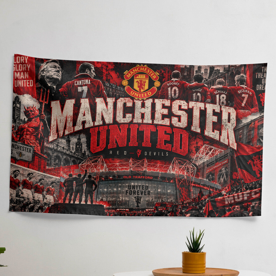 Manchester United Velvet Tapestry