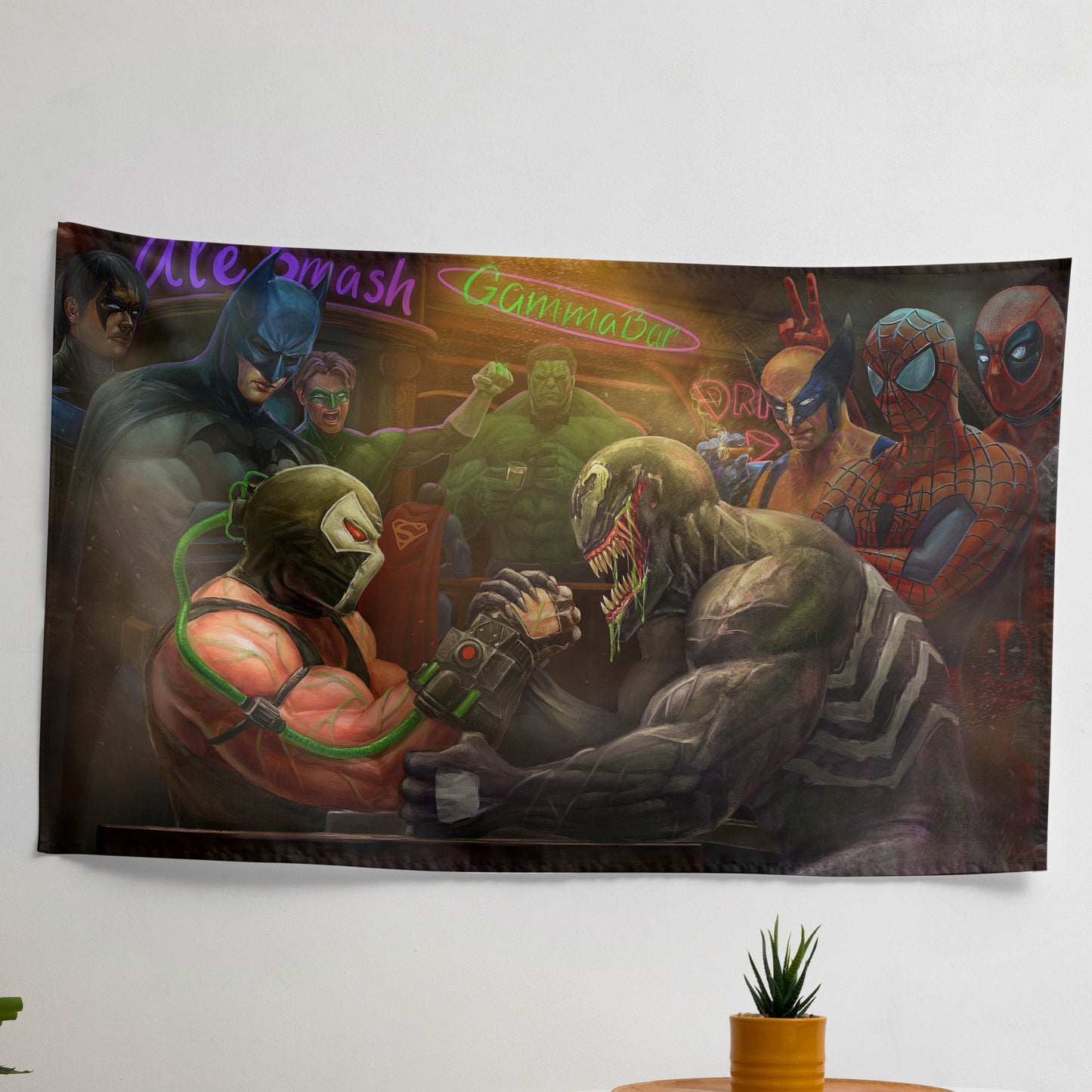 Marvel Vs DC Velvet Tapestry