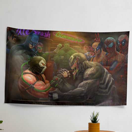 Marvel Vs DC Velvet Tapestry