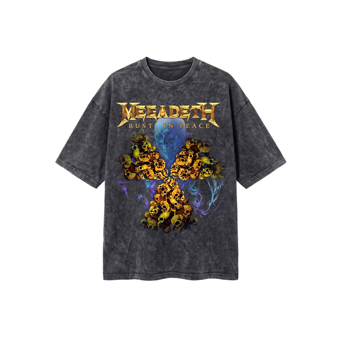 Megadeath Washed Oversized Tee's