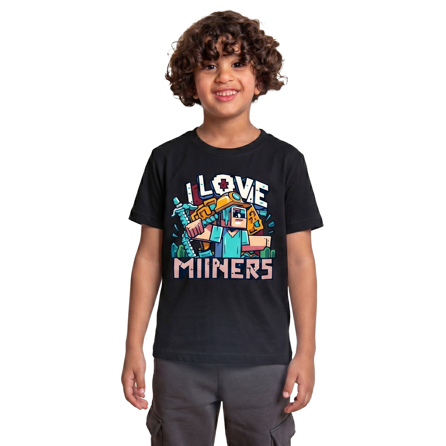 Minecraft love miners Kids Tee's