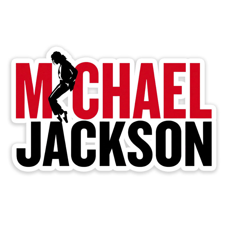Michael Jackson logo sticker