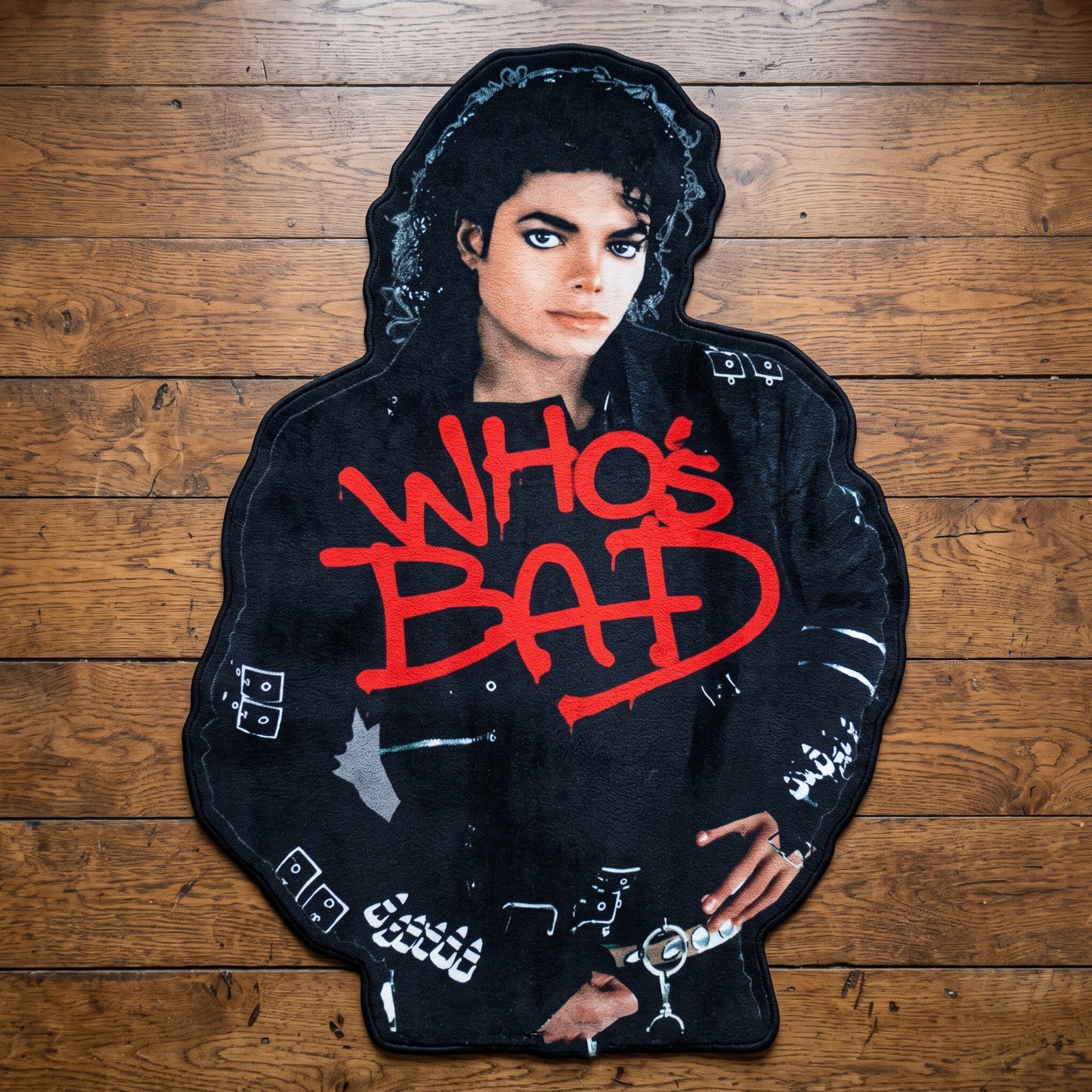 Michael Jackson whos Bad Rug