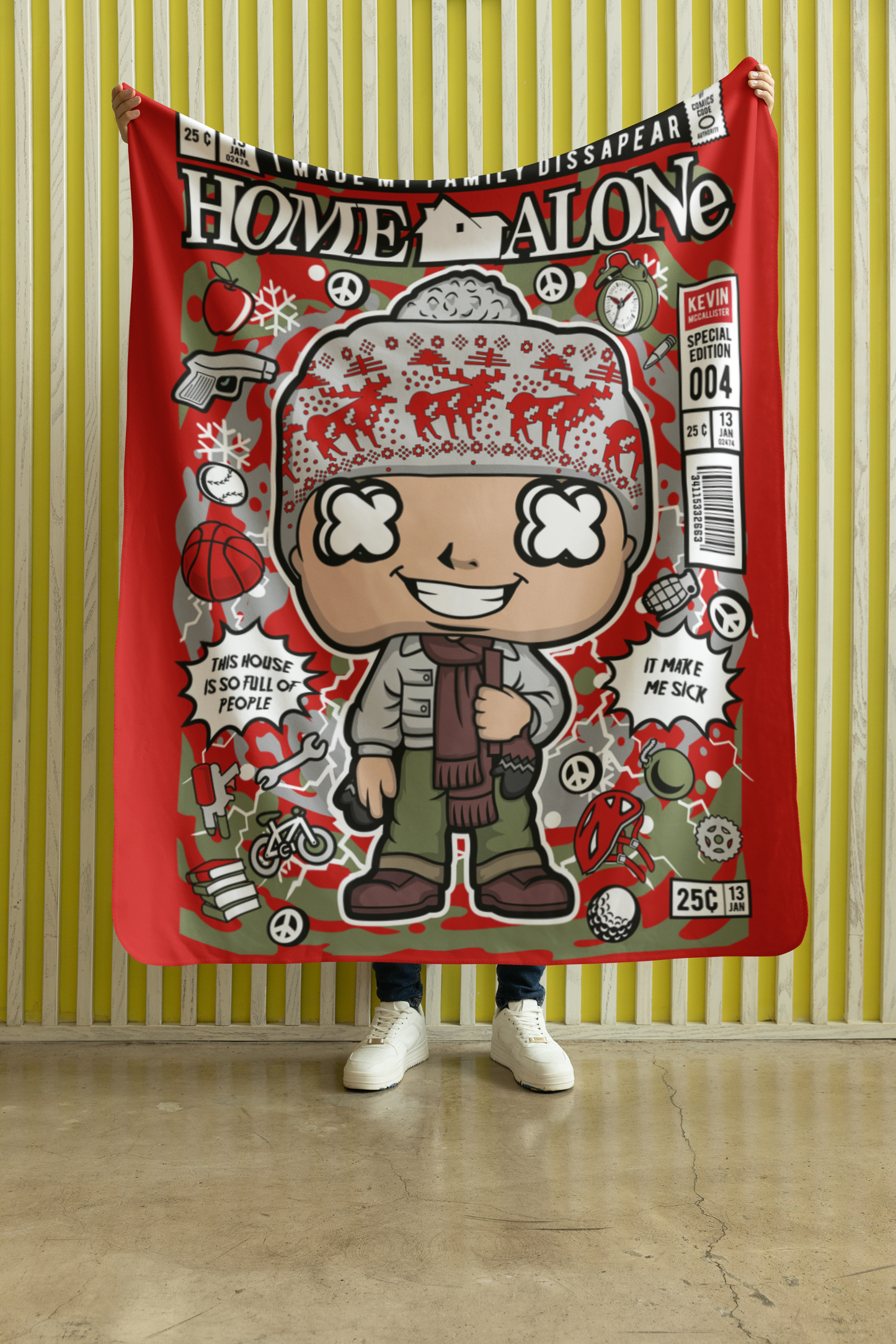 Kevin Home Alone pop art Blanket