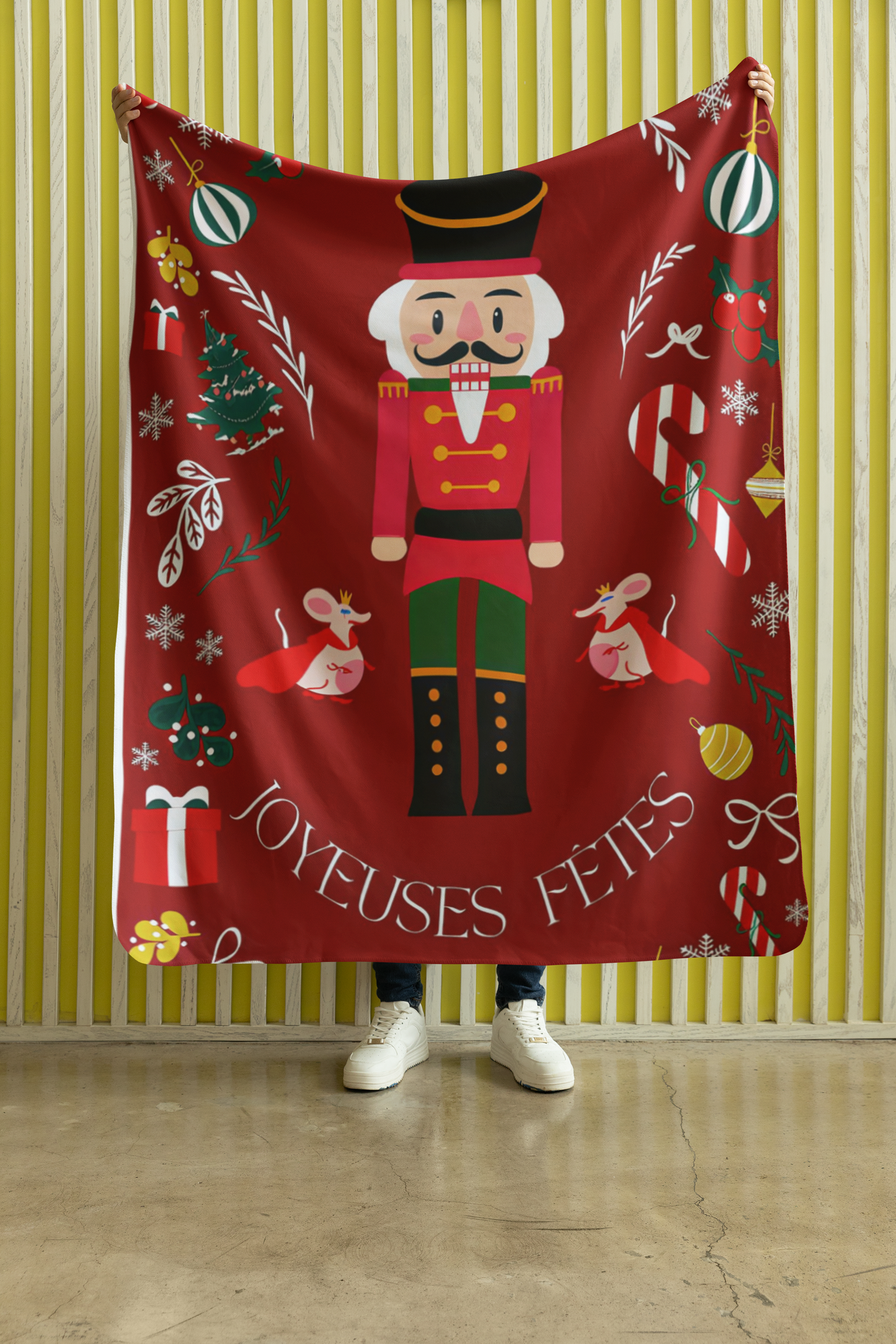 The Nutcracker Christmas red Blanket