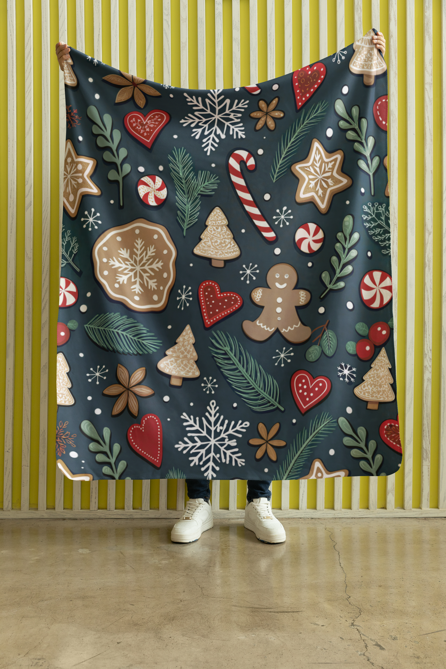 Christmas toys Green Blanket