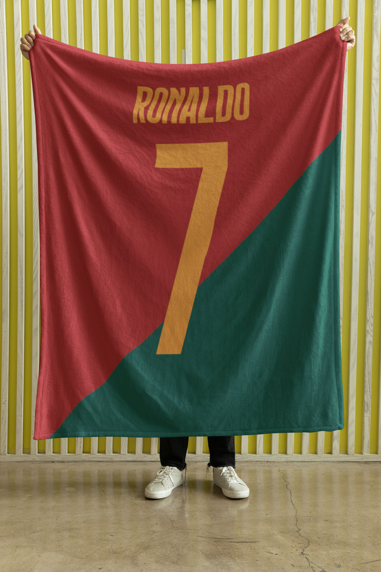 Cristiano Ronaldo back Portugal Blanket