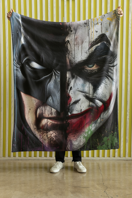 Batman Vs Joker Face blanket