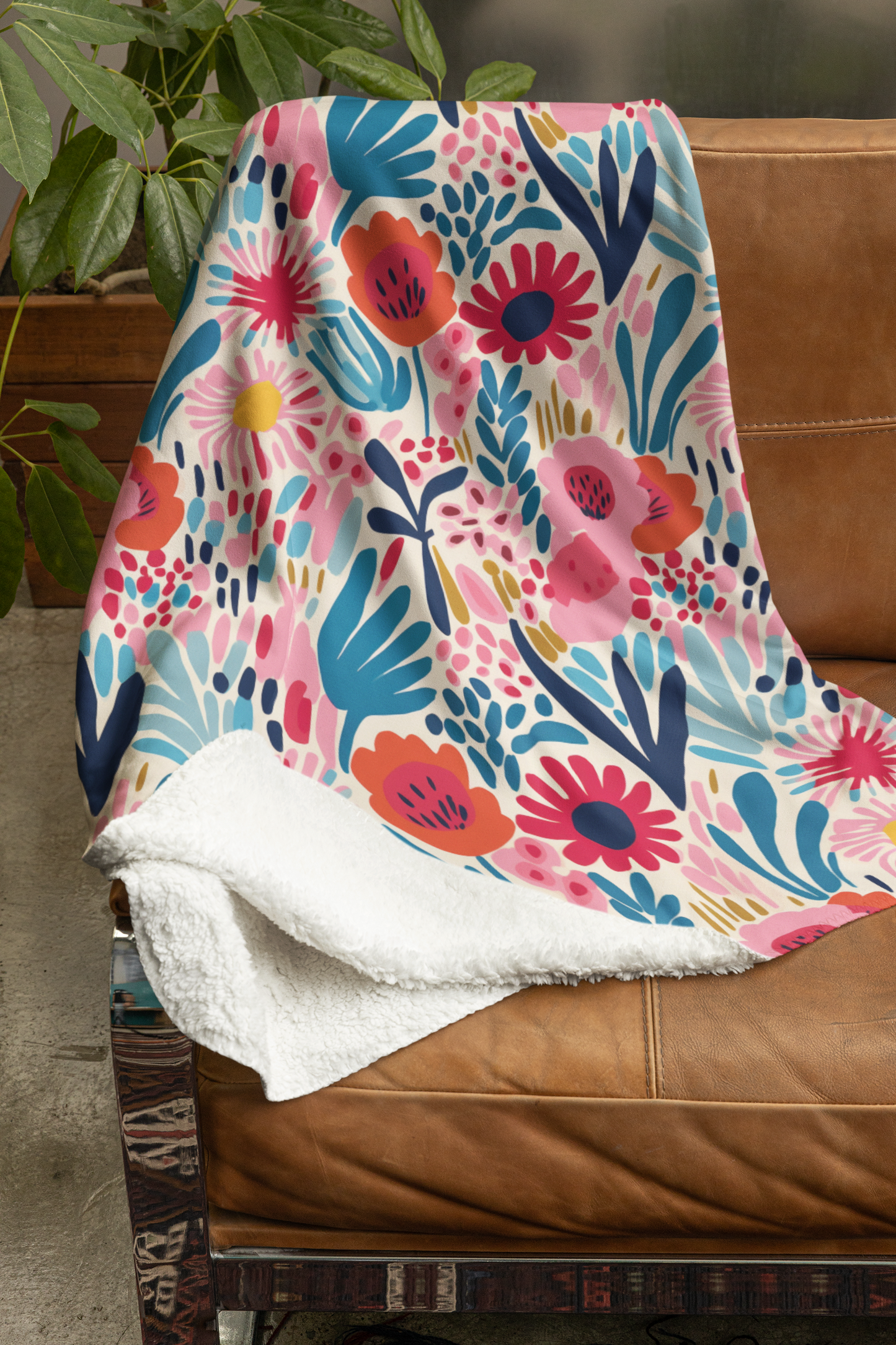 Wildflowers Abstract blanket