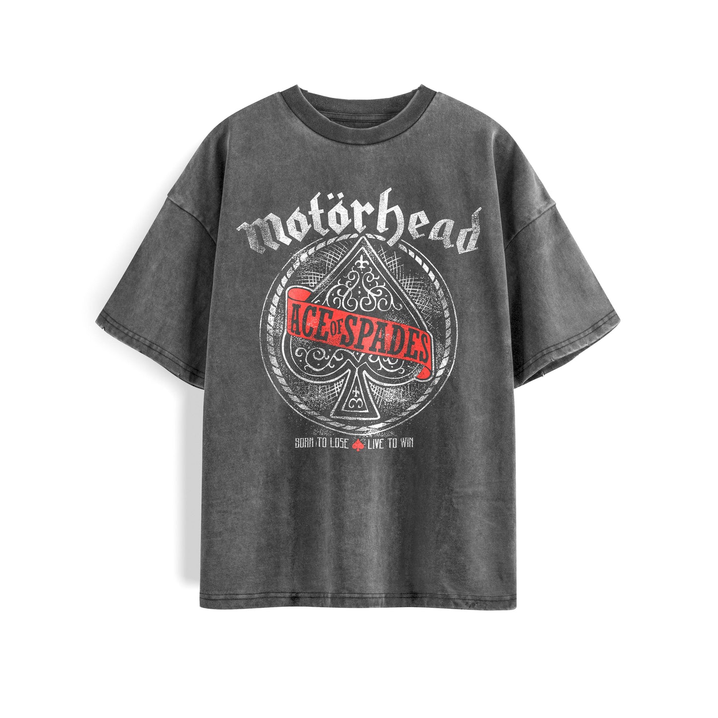 Motörhead Ace of Spades Washed Oversized Tee's