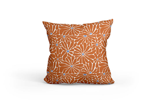 D Orange Bloom Cushion