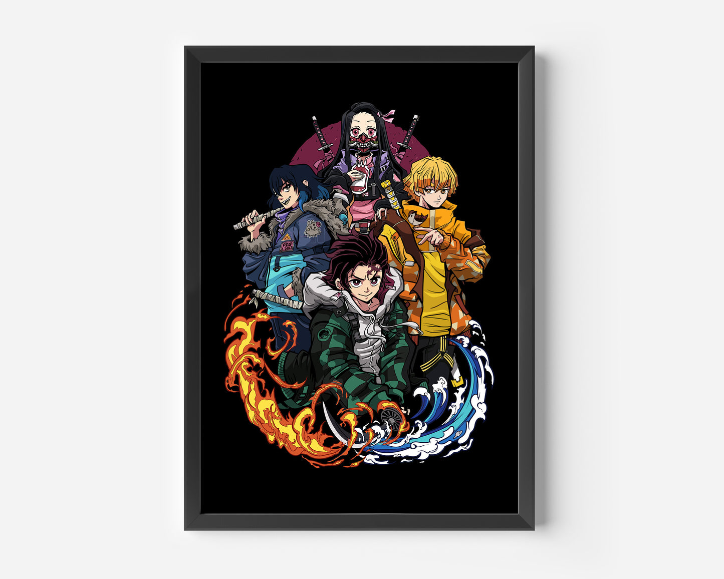 Demon Slayer Black Poster