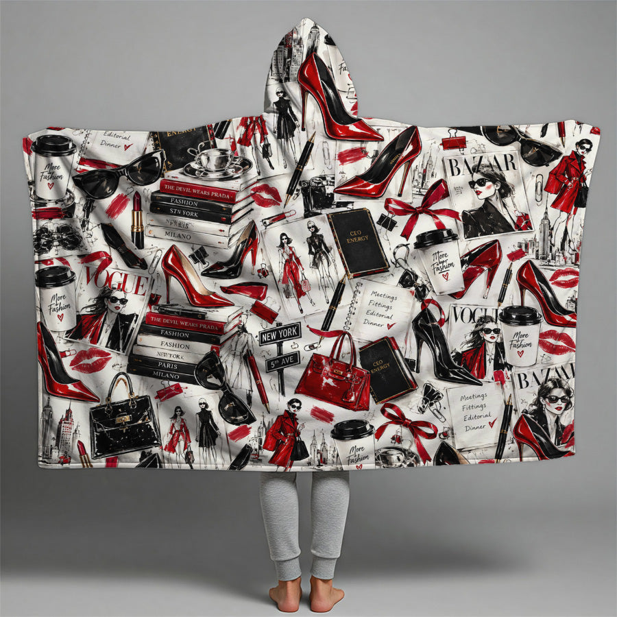 The Devil Wears Prada Hooded Blanket