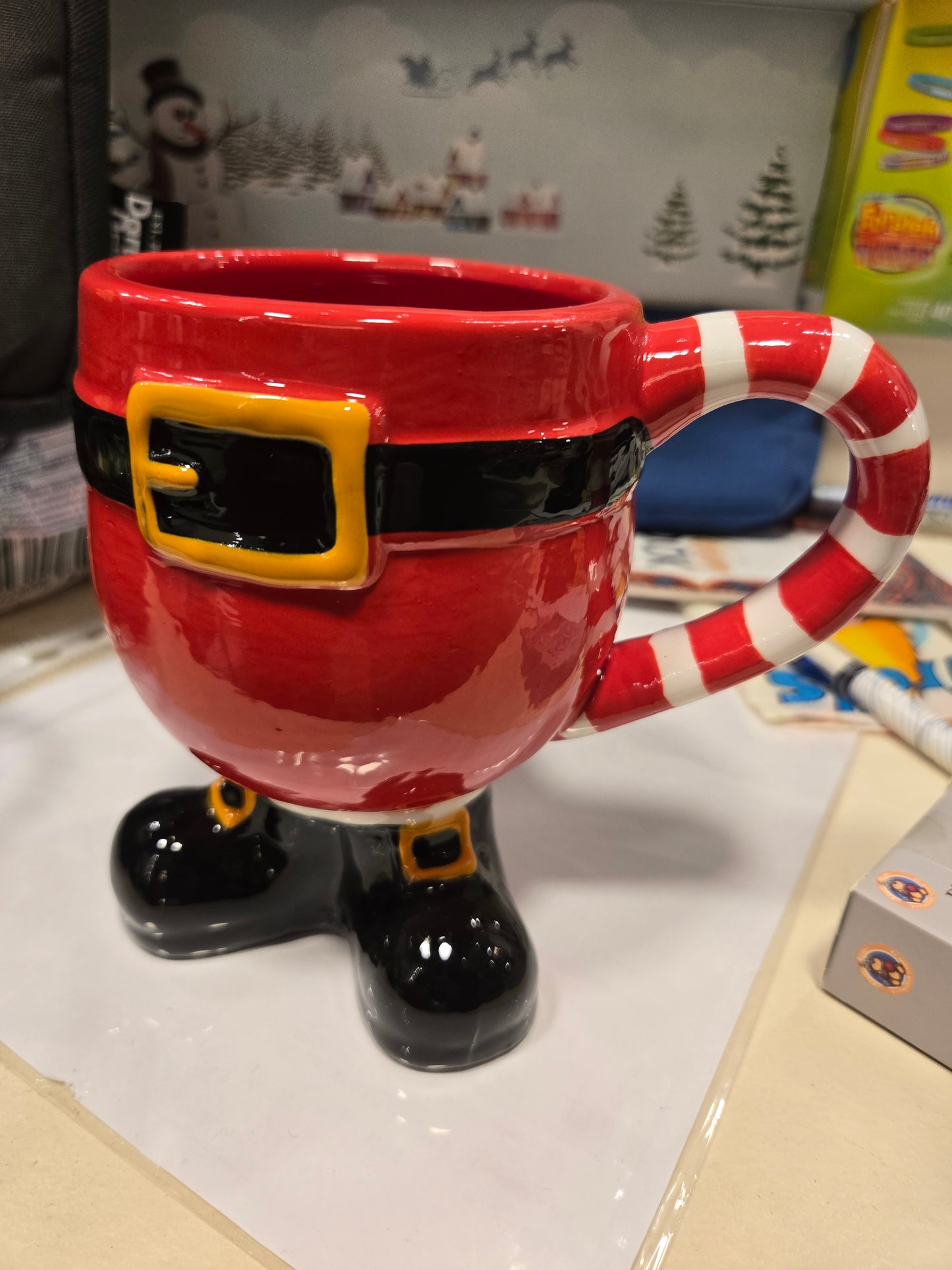 Santa Half legs Mug