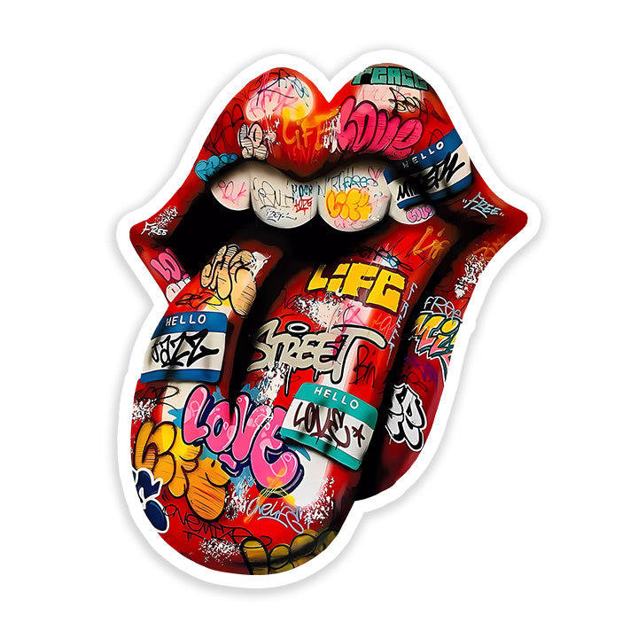 The Rolling Stones Graffiti Sticker