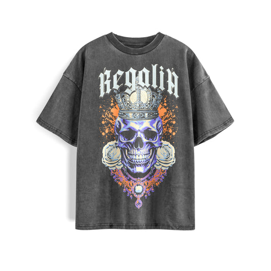 Regalia Skull Washed Oversized Tee's