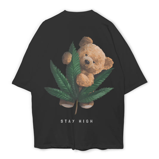 Stay High Bear Oversized Tee's
