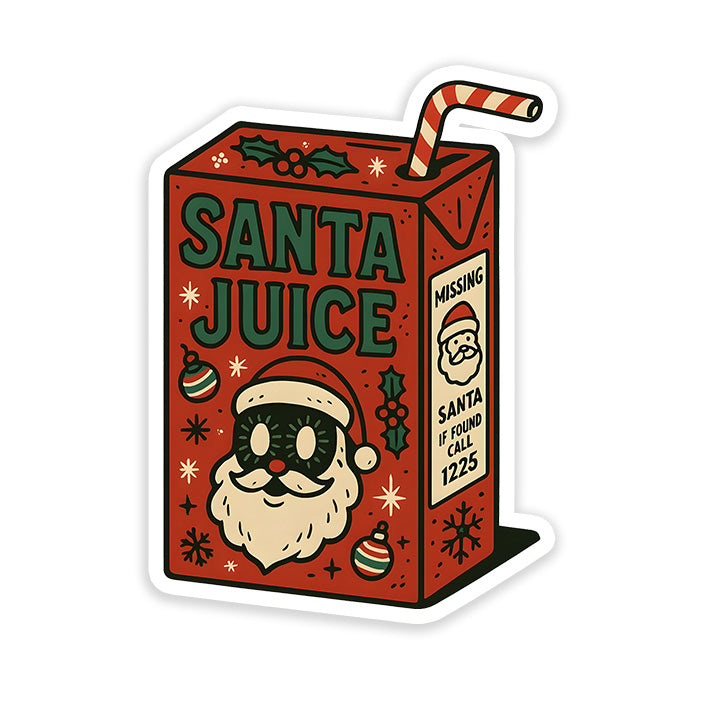 Santa juice Christmas Sticker