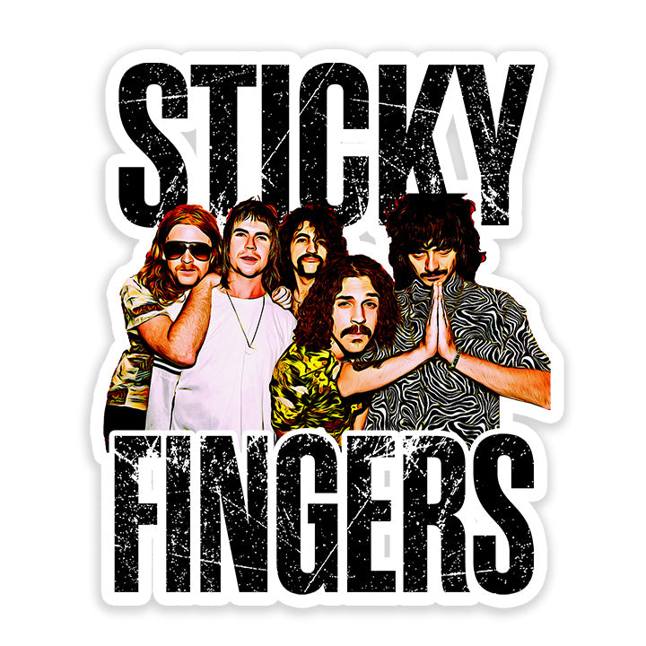 Sticky fingers Band sticker
