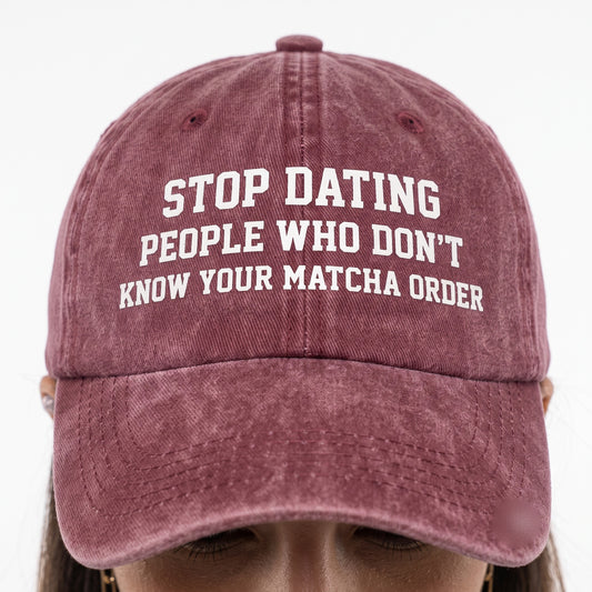 Stop Dating Washed Cap